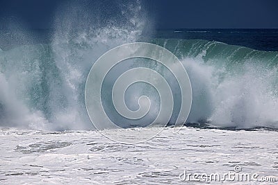 Crashing Pacific Wave Stock Photo