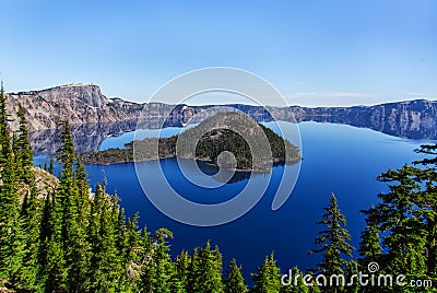 Crater Lake Stock Photo