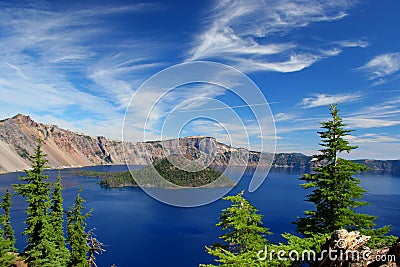 Crater lake national park Stock Photo