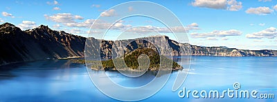 Crater Lake, National Park, Oregon United States Stock Photo