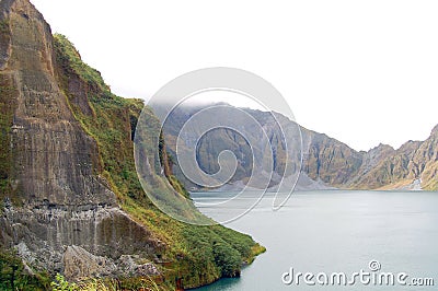Crater lake Pinatubo in Zambales, Philippines Stock Photo
