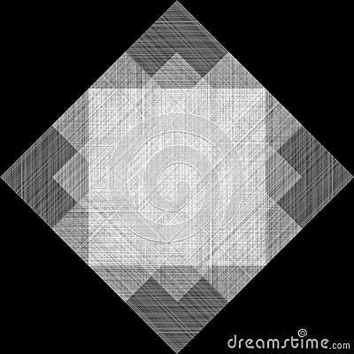 Crative art cube on black background banner Stock Photo