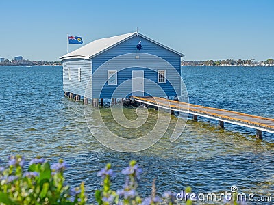 The Crawley Edge Boathouse Stock Photo