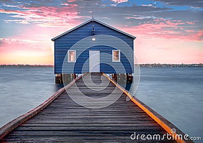 Crawley Edge Boathouse, Stock Photo