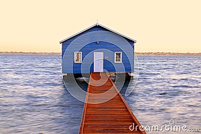Crawley Edge Boathouse Stock Photo