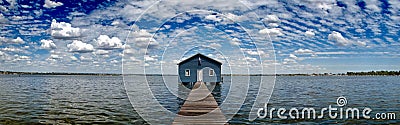 Crawley Edge Boatshed aka. Matilda Bay Boatshed Stock Photo