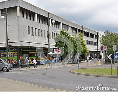 Crawley Town Centre. West Sussex. England Editorial Stock Photo