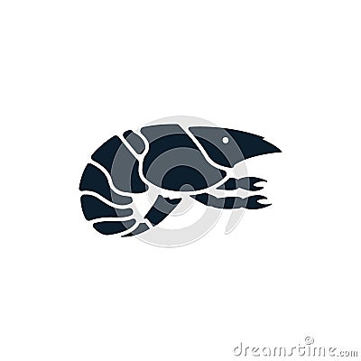 Crayfish icon flat vector illustration Vector Illustration