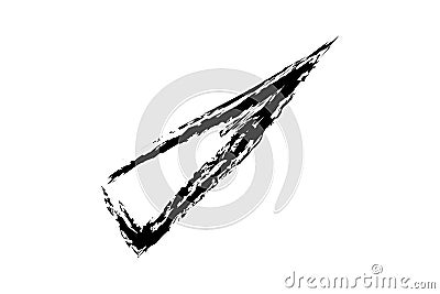 crayon arrows, black simple hand draw doodle sketch Vector Illustration