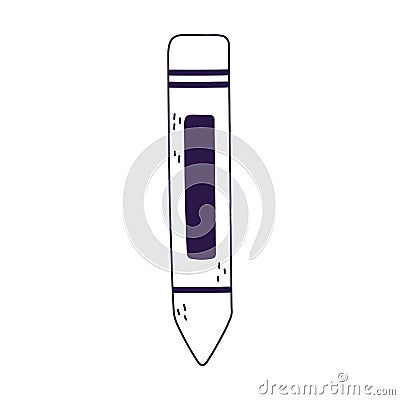 Isolated crayon tool vector design Vector Illustration