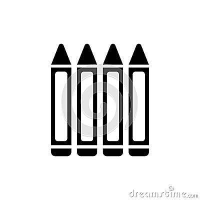 crayon icon, vector Stock Photo