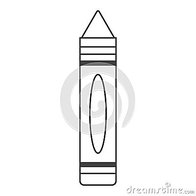 Crayon object and school tool design Vector Illustration