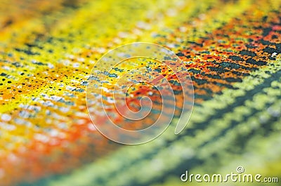 Crayon on paper texture detail Stock Photo