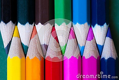 Crayon pencils Stock Photo
