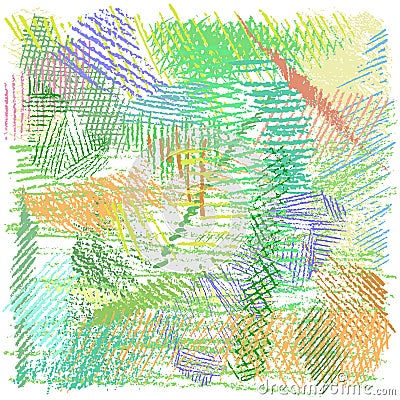 Crayon vector background. Pencil pattern. Hand drawn texture, colorful chalk lines scribbles. Vector Illustration