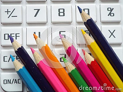 Crayons bring color Stock Photo