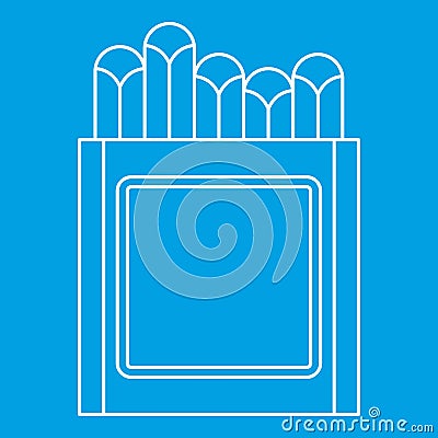 Crayons icon, outline style Vector Illustration