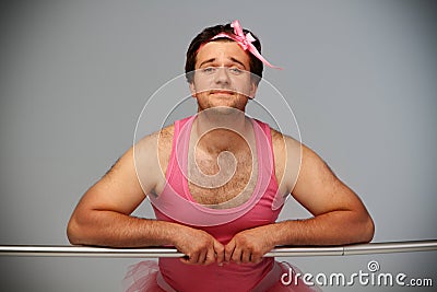 Crazy ballerina Stock Photo