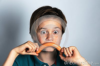 Crazy boy Stock Photo