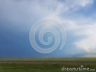 Crazy clouds rolling overhead Stock Photo