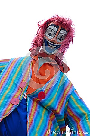 Crazy clown Stock Photo