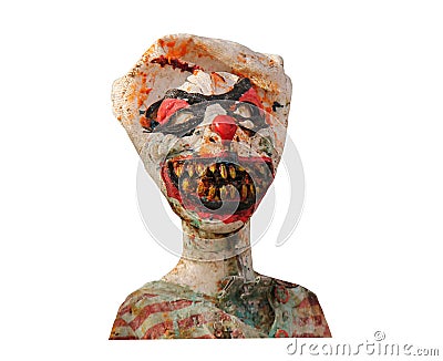 Crazy Clown Mannequin. Stock Photo