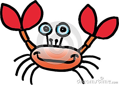 Crazy crab Stock Photo