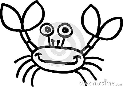 Crazy crab Stock Photo