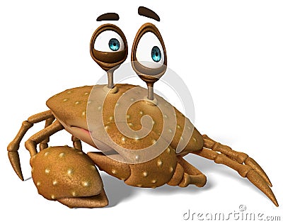 Crazy crab brown sugar ooops Stock Photo