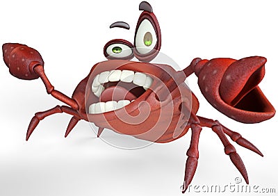 Crazy crab crazy life Stock Photo