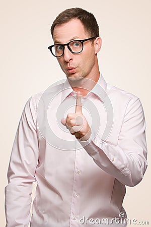 Crazy man Stock Photo