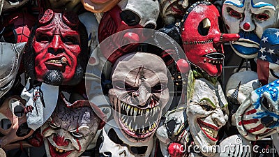 Crazy Masks Editorial Stock Photo