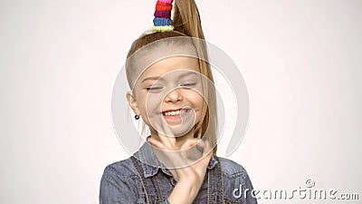 Crazy People. Funny Face. Kids Happy. Funny Girl Emotions. Children Funny  Expression Stock Video - Video of girl, face: 153330459