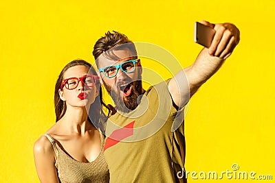 Crazy selfie Stock Photo