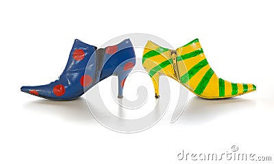 Crazy shoes Stock Photo