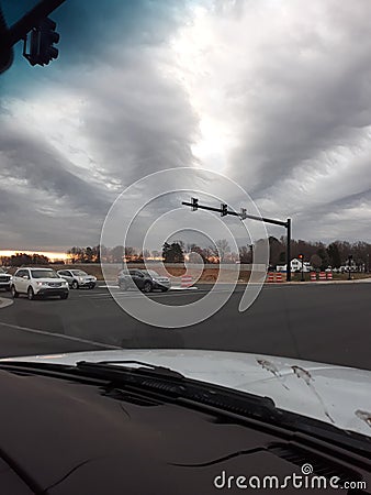 Crazy Unnatural Clouds Editorial Stock Photo