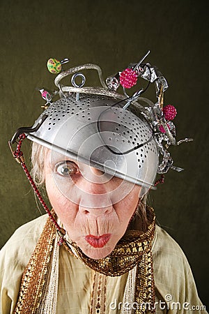 Crazy Woman Stock Photo