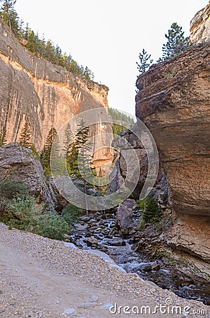 Crazy Woman Canyon - Wyoming Stock Photo