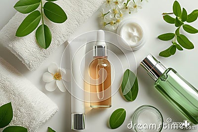 Cream age defying pipeline jar. Skincare full body massageperfume exploration jar pot scented candle mockup Stock Photo