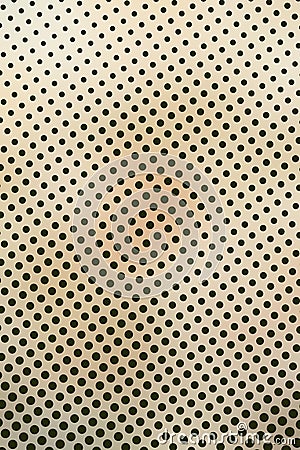 Cream and Black Dots Stock Photo