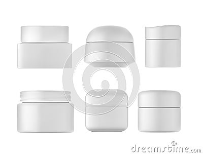 Cream bottles set. Vector Illustration