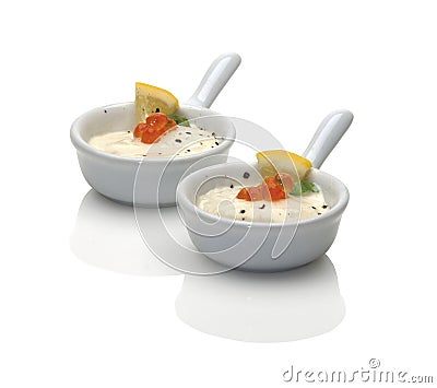 Cream cheese appetizer Stock Photo