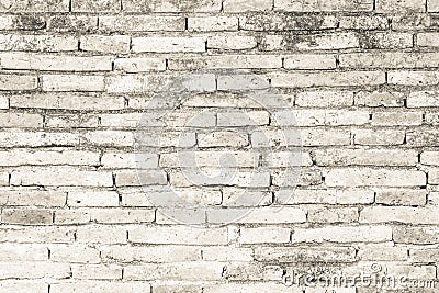 Cream colors and white brick wall art concrete or stone texture Stock Photo