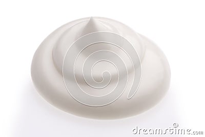 Cream isolated on white Stock Photo