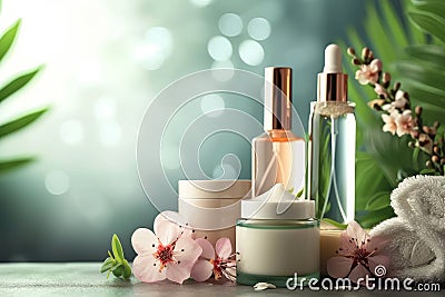 Cream merkel cell carcinoma packaging production jar. Skincare beard balmblowout jar pot body polish mockup Stock Photo