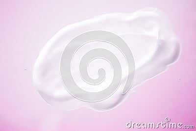 Cream soap, hand wash sanitizer or cosmetic smear as antibacterial cleanse and hygiene texture, shaving foam, organic Stock Photo