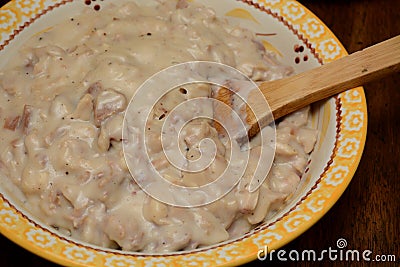 Creamed Turkey Stock Photo