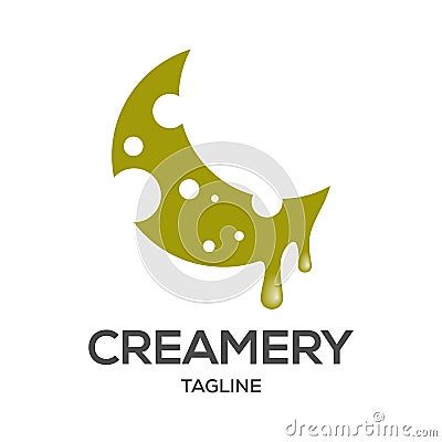 Creamery vector design logo design template Vector Illustration