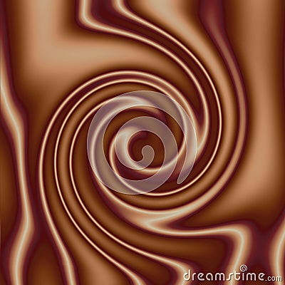 Creamy Chocolate Swirl Stock Photo