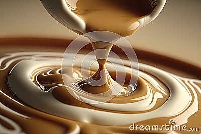 Creamy Espresso Closeup for Coffee Lovers. Stock Photo